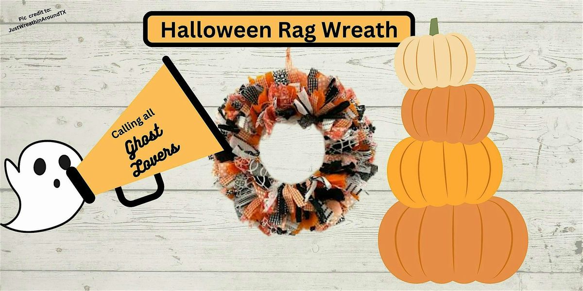 Halloween Rag Wreath Craft