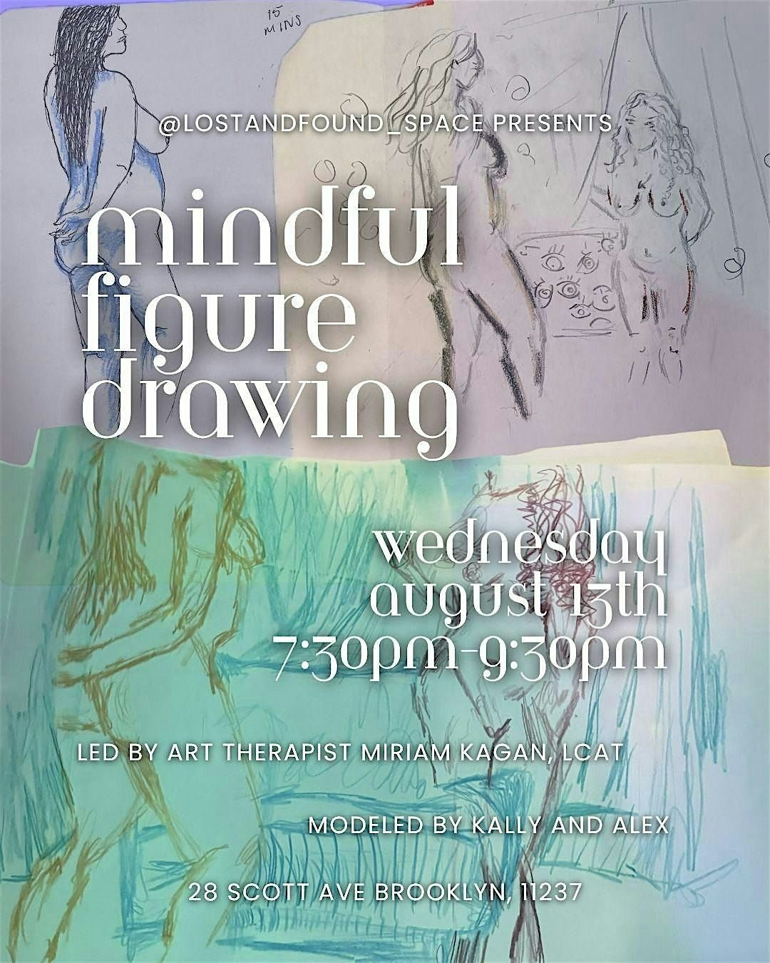 Mindful Figure Drawing - Featuring 2 Models! All Materials Provided
