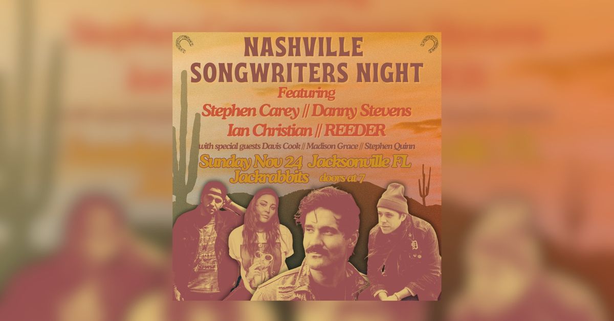 Nashville Songwriters Night in Jacksonville