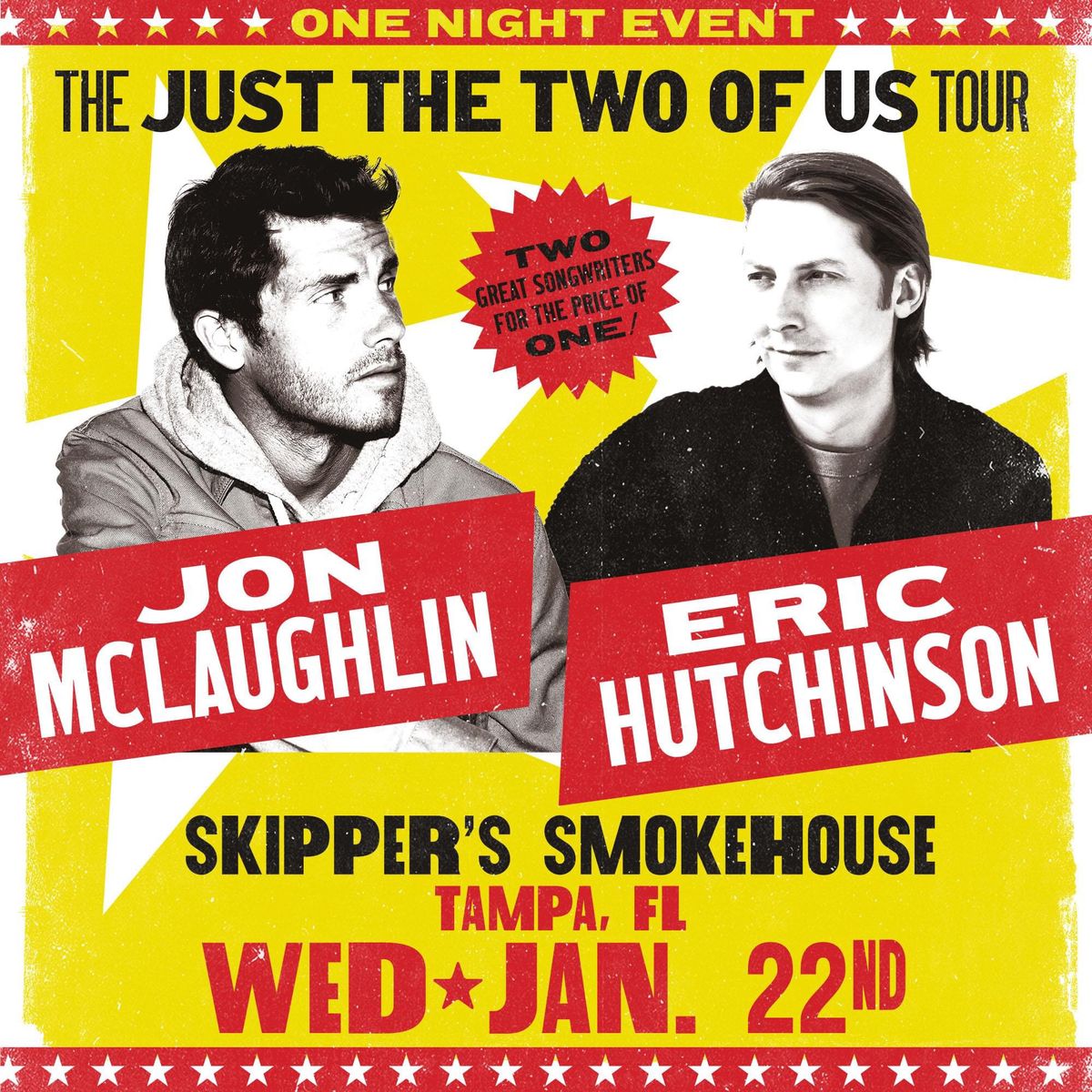 Jon McLaughlin and Eric Hutchinson LIVE at Skipper's! 