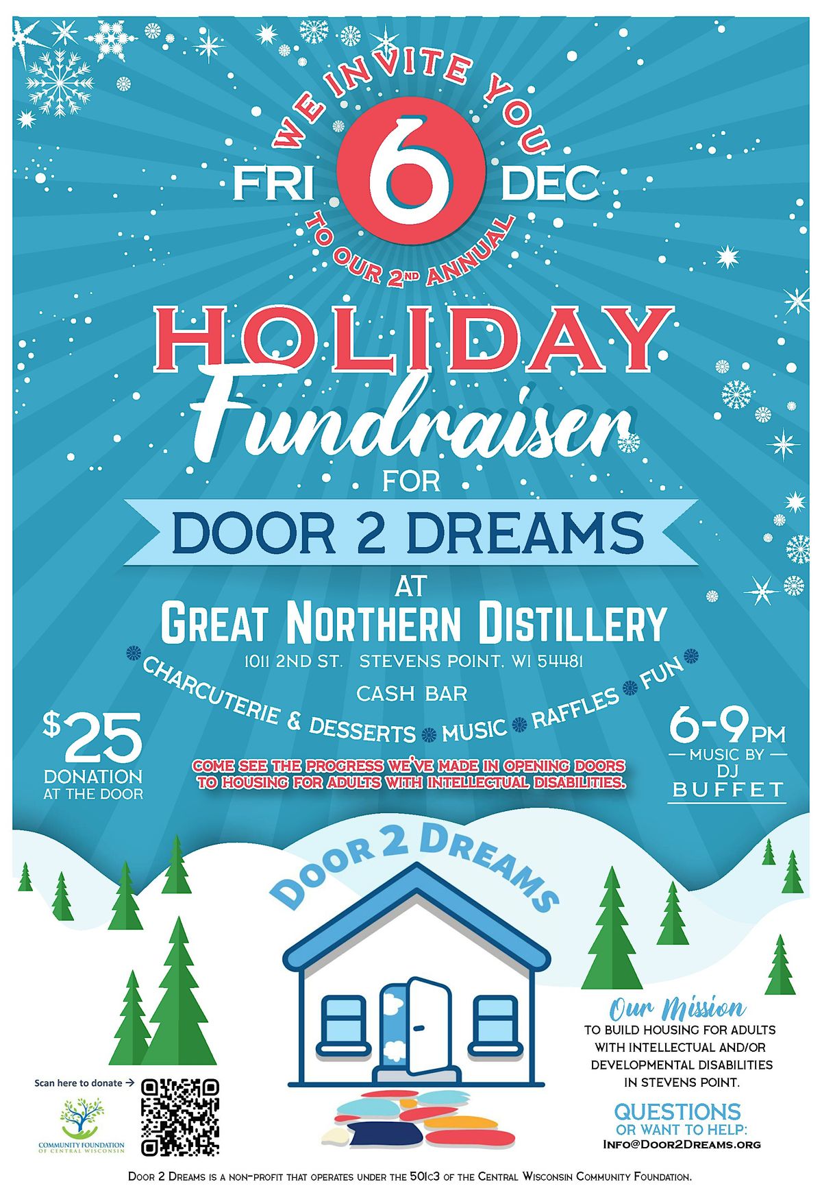 Door2Dreams Holiday Fundraiser