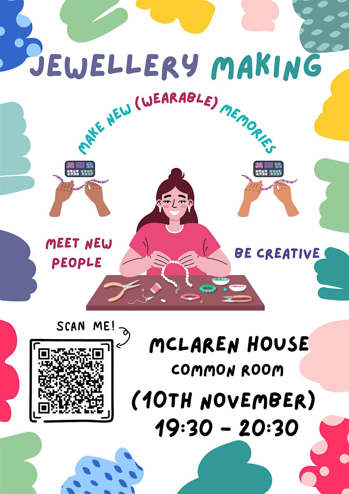 Jewellery Making Event- ONLY AVAILABLE TO LSBU HALLS RESIDENTS