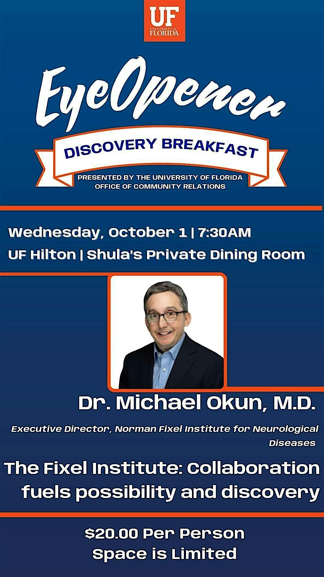 October Eye Opener Discovery Breakfast
