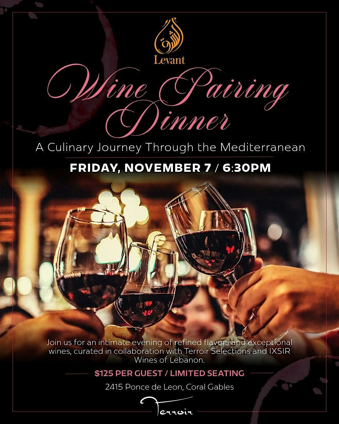 Wine Pairing Dinner A Culinary Journey Through The Mediterranean!