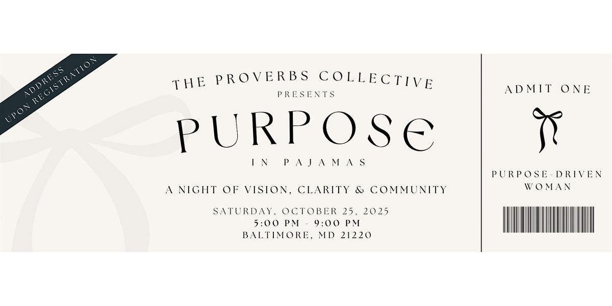 Purpose in Pajamas
