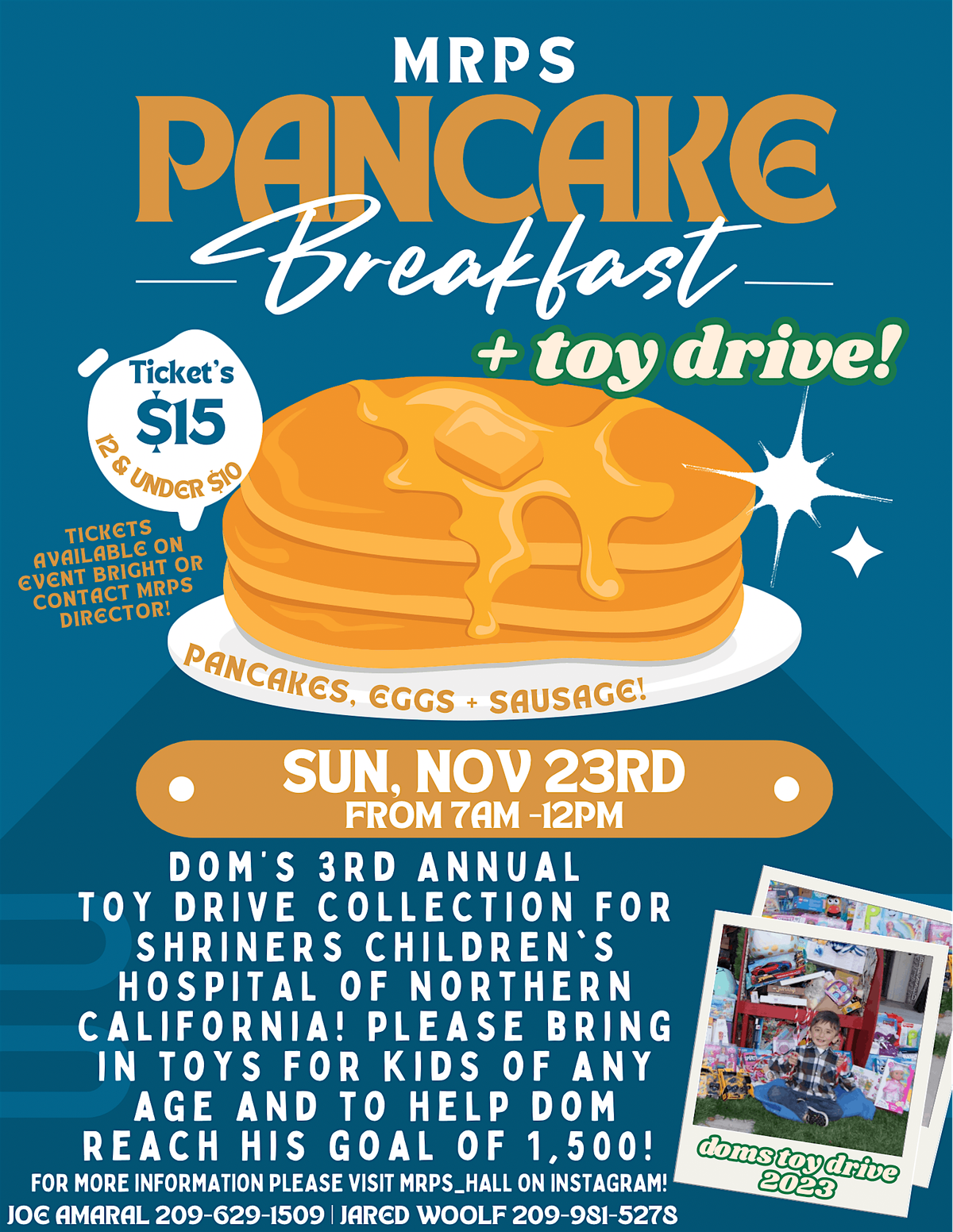 MRPS Pancake Breakfast and Toy Drive
