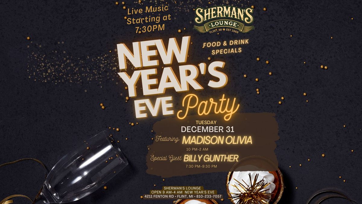 NYE at Sherman's Lounge with Madison Olivia & Billy Gunther