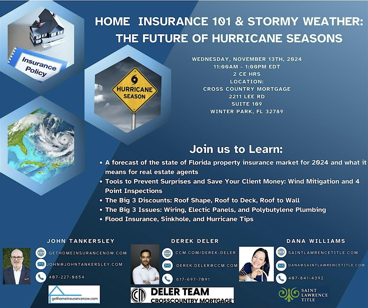 Home  insurance 101 & Stormy Weather: The Future of Hurricane Seasons