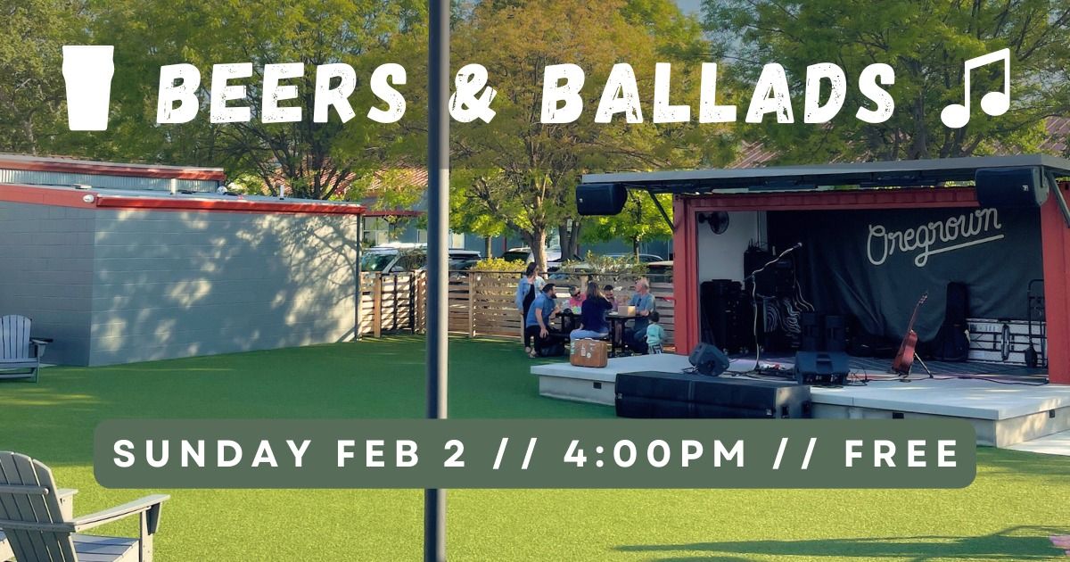 Beers & Ballads: Max Minardi, Gabe Johnson, & Megan Diana (Portland)