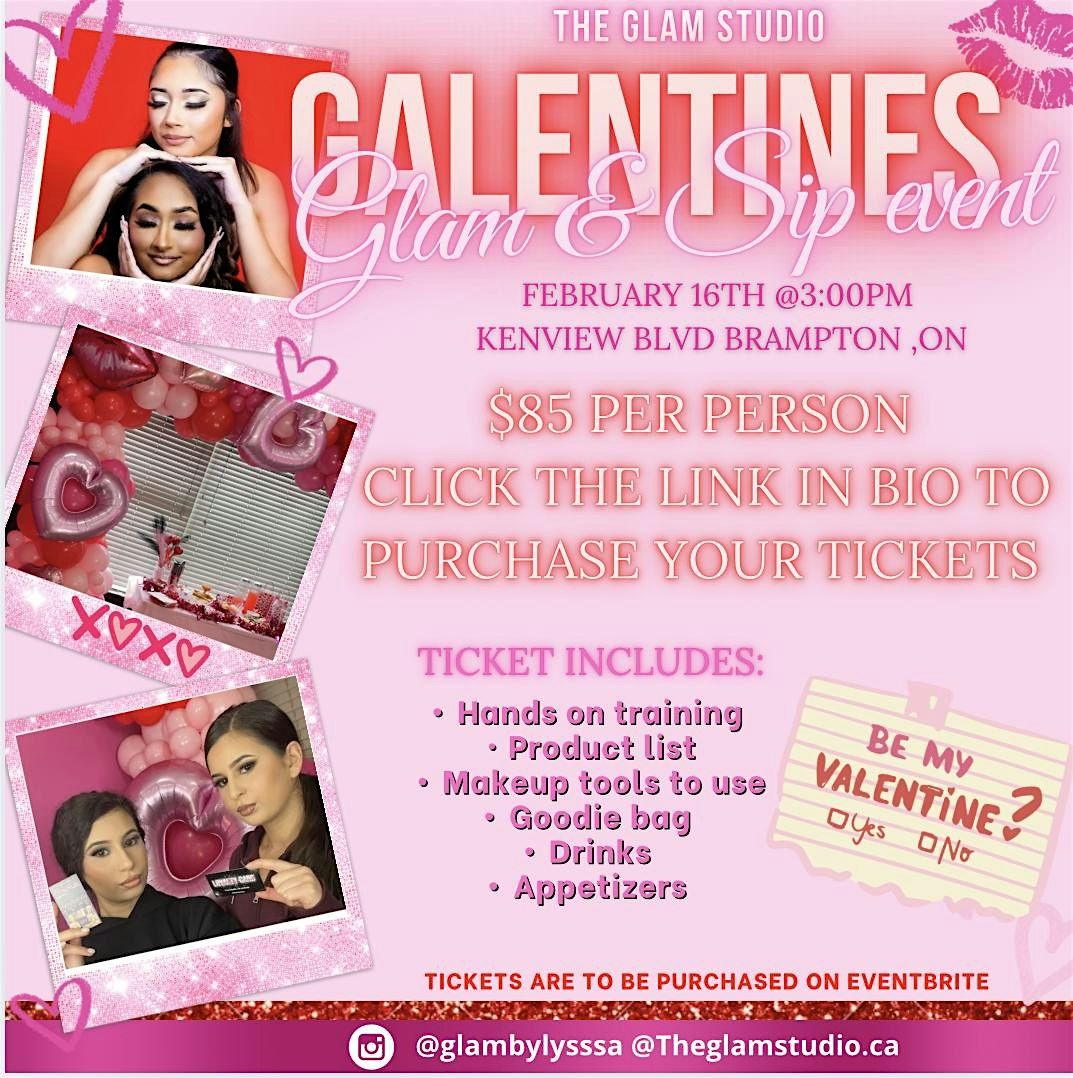 Glam & Sip Galentines Event