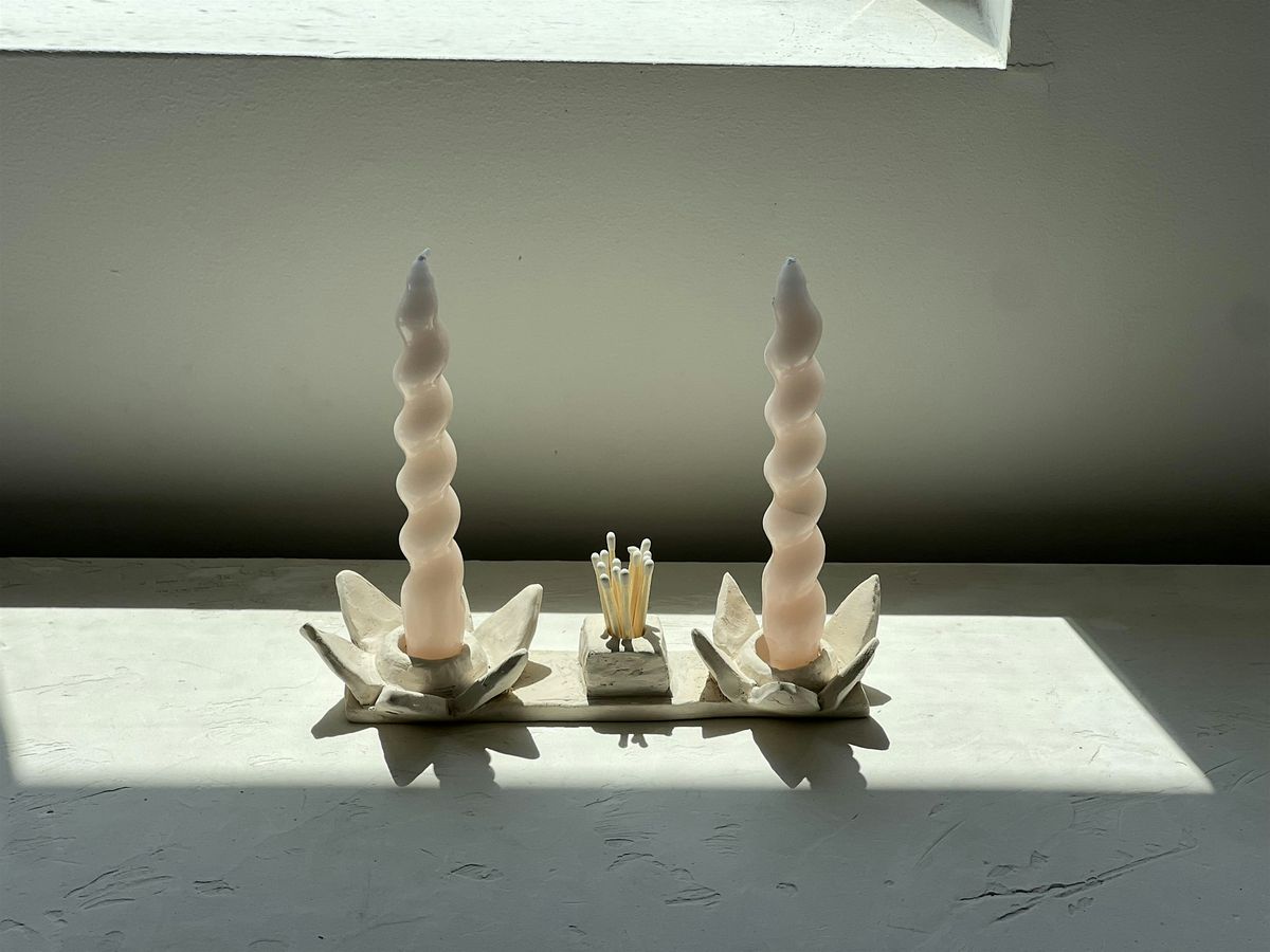 Candle Holder Ceramic Pottery Class - Intro to Pottery