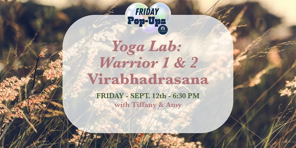 Yoga Lab: Warrior 1 & 2 ~ Virabhadrasana ~