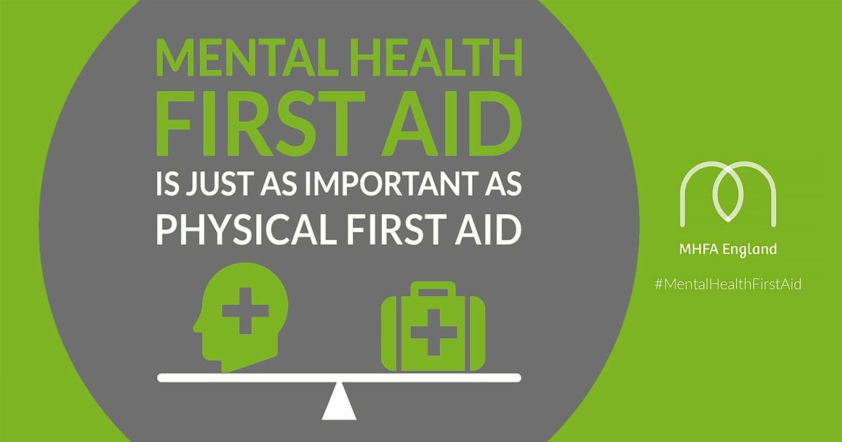 Mental Health First Aid 2 Day Course 26th-27th Nov.2025 9am-5pm both days.