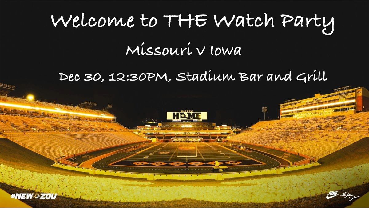 Mizzou Football Watch Party: Bowl Edition