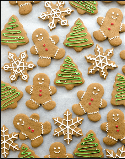 Gingerbread Cookie Baking and Decorating with Royal Icing Accents