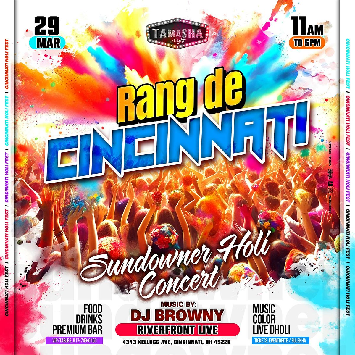 RANG DE CINCINNATI | HOLI COLOR FEST 2025 | MARCH 29 | ALL AGES