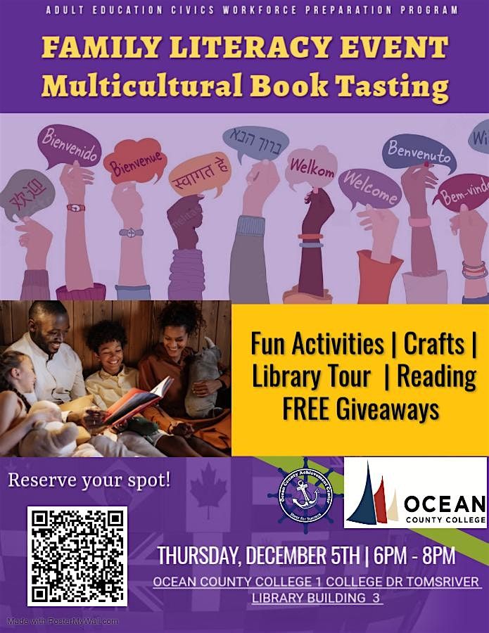 Family Literacy Event - Multicultural Book Tasting