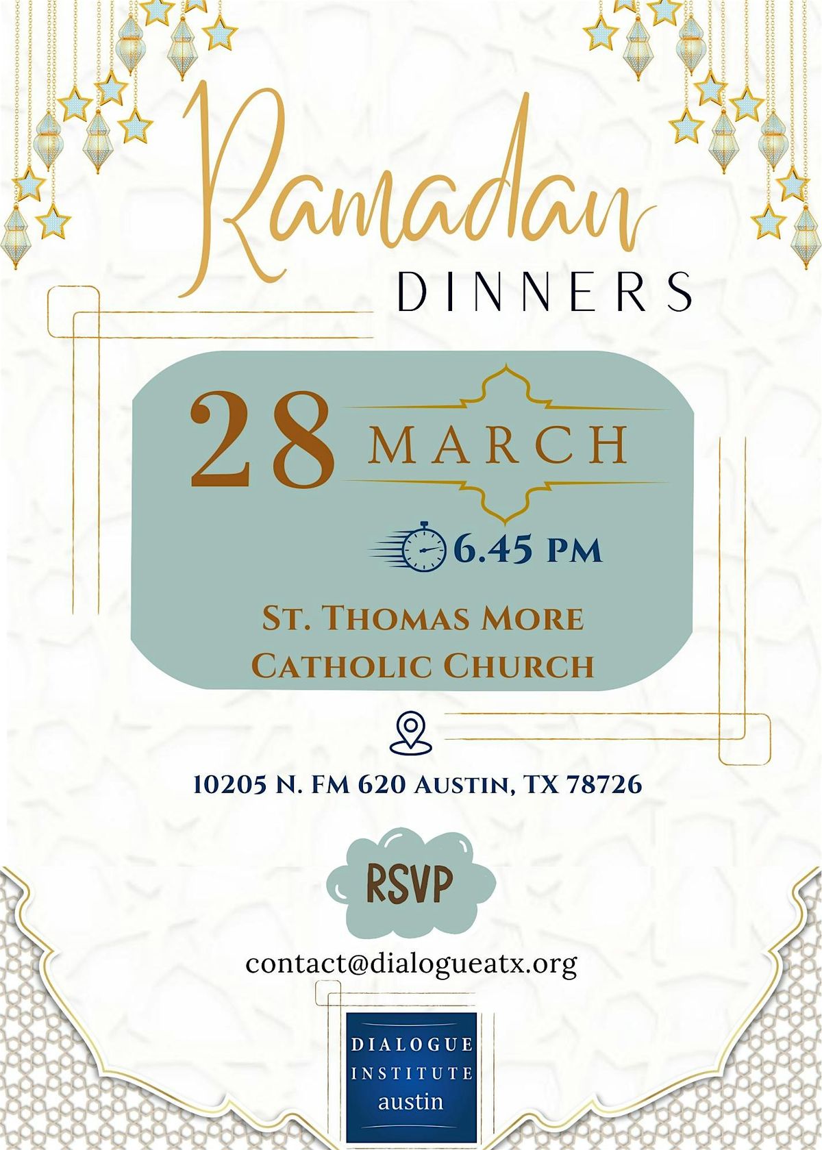 Ramadan Iftar Dinner @St. Thomas More Catholic Church