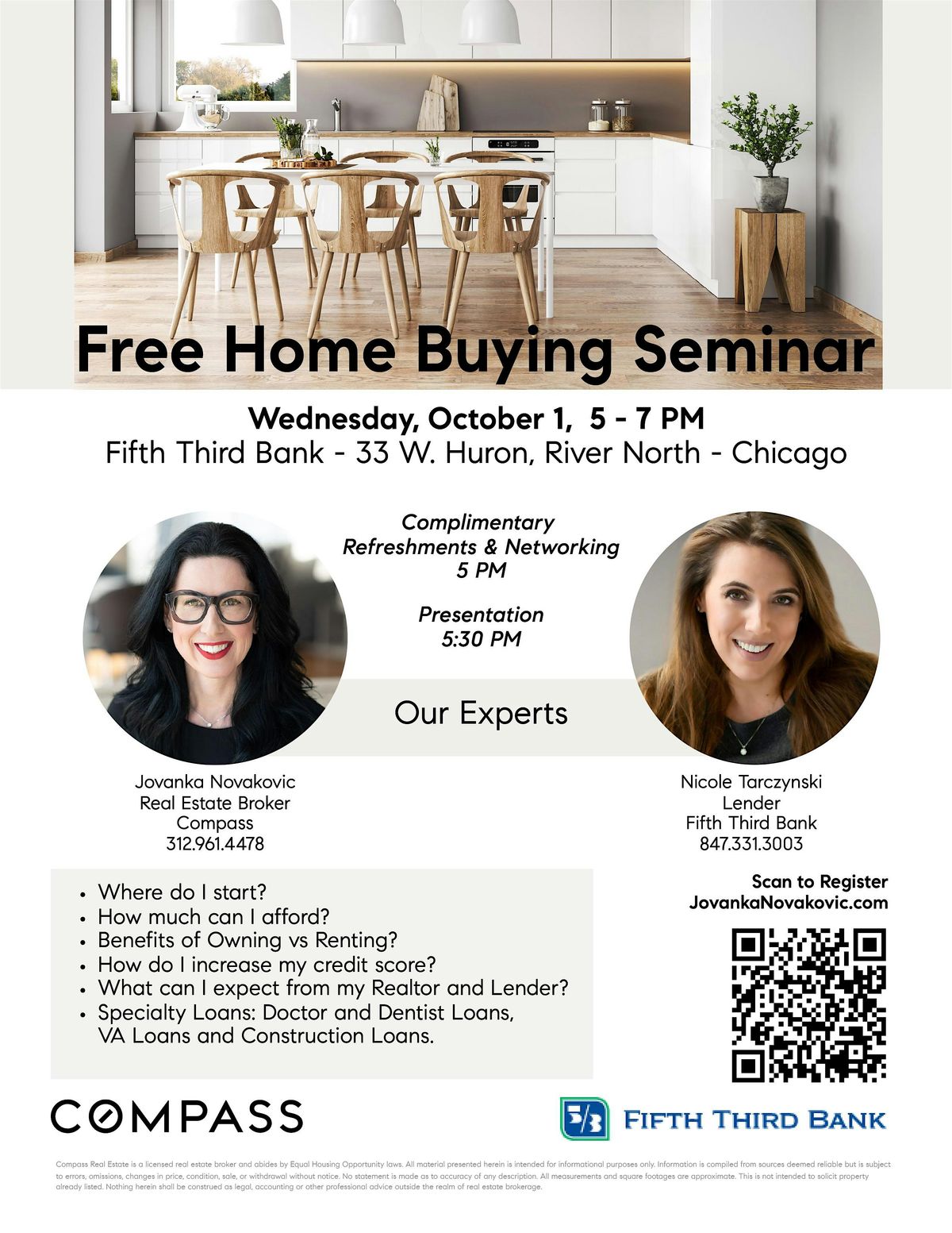 FREE Home Buyer Seminar @ Fifth Third Bank RIVER NORTH, Chicago 10\/1\/25