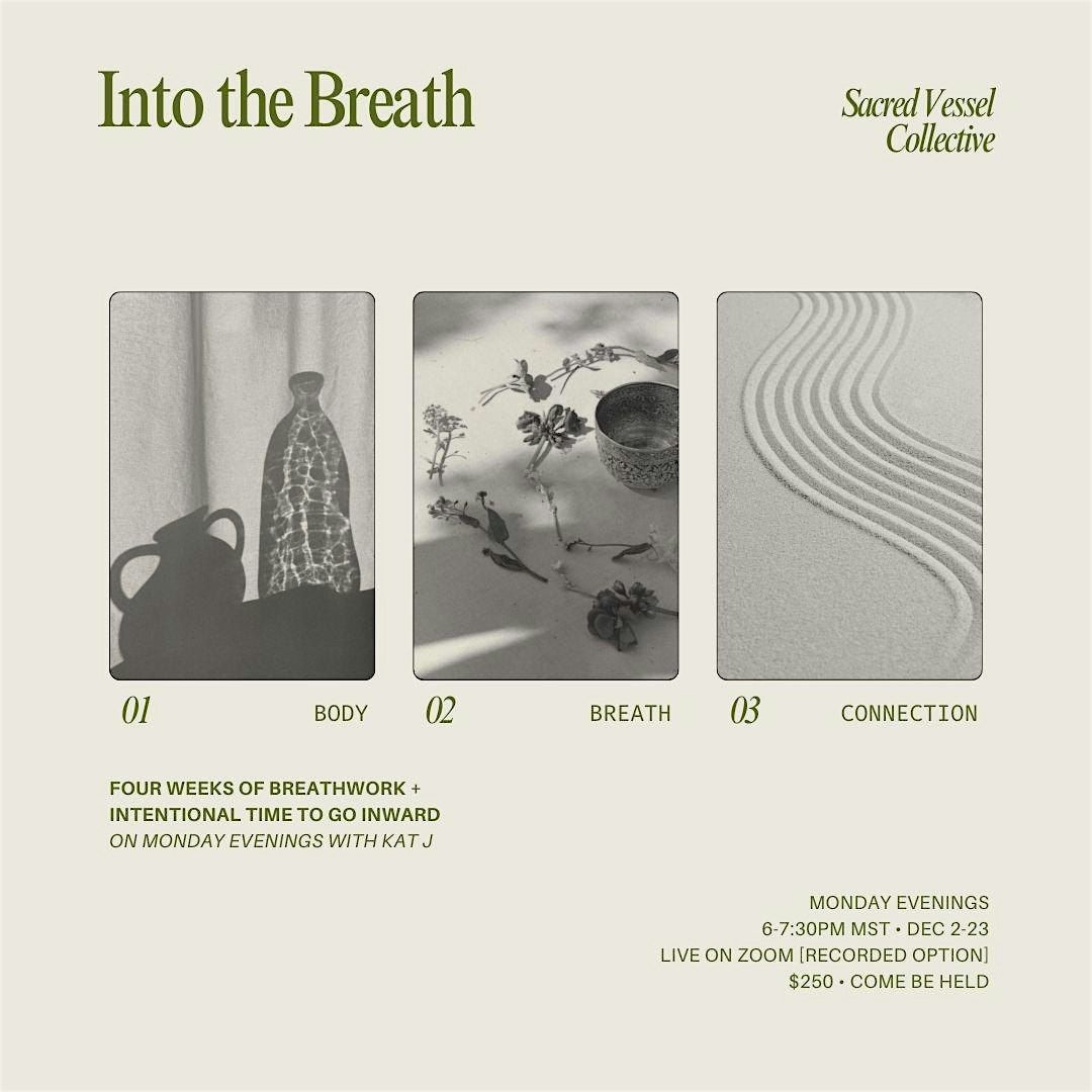 Into the Breath: A 4-Week Online Breathwork Series