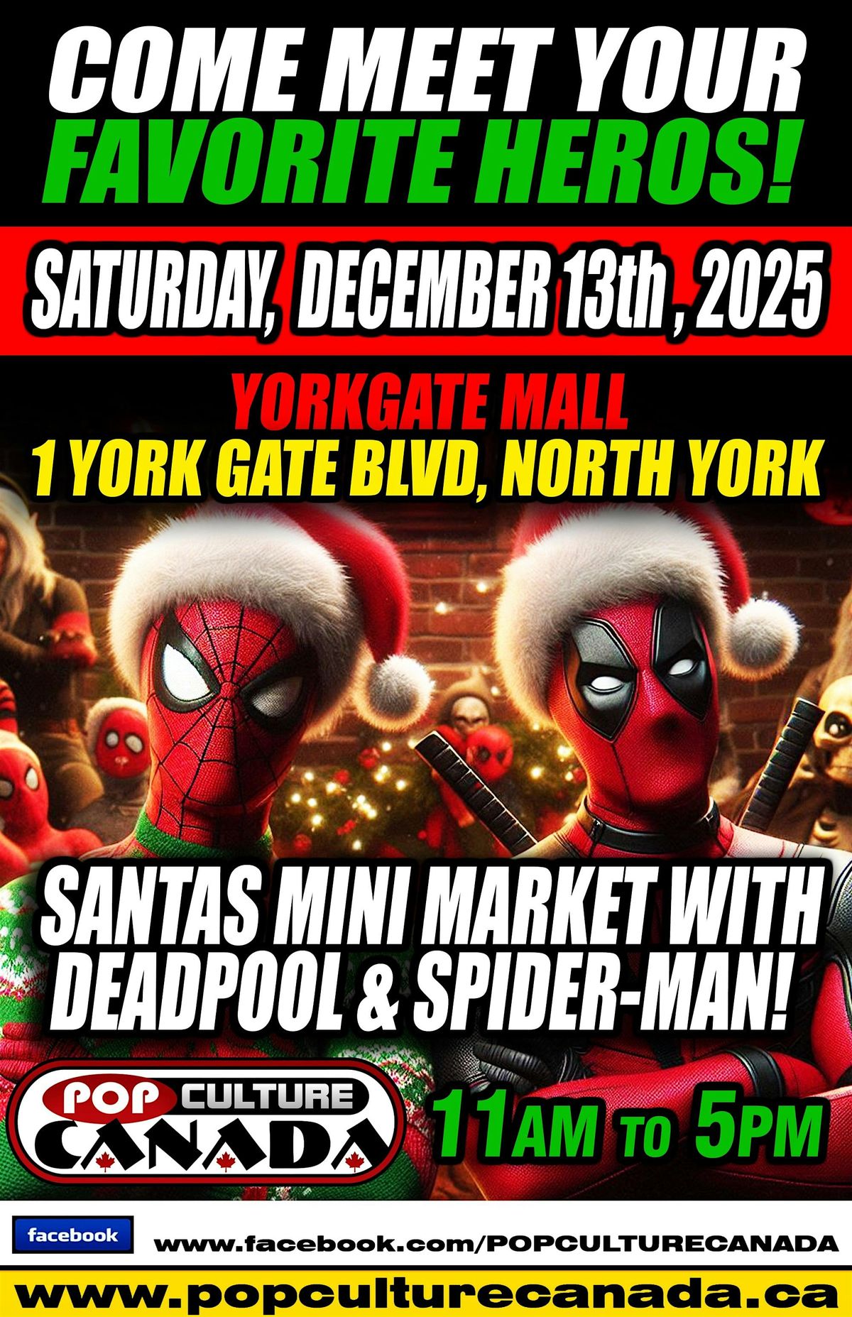 YORKGATE MALL COMICON * SANTA'S MINI MARKET !! FREE ADMISSION !!
