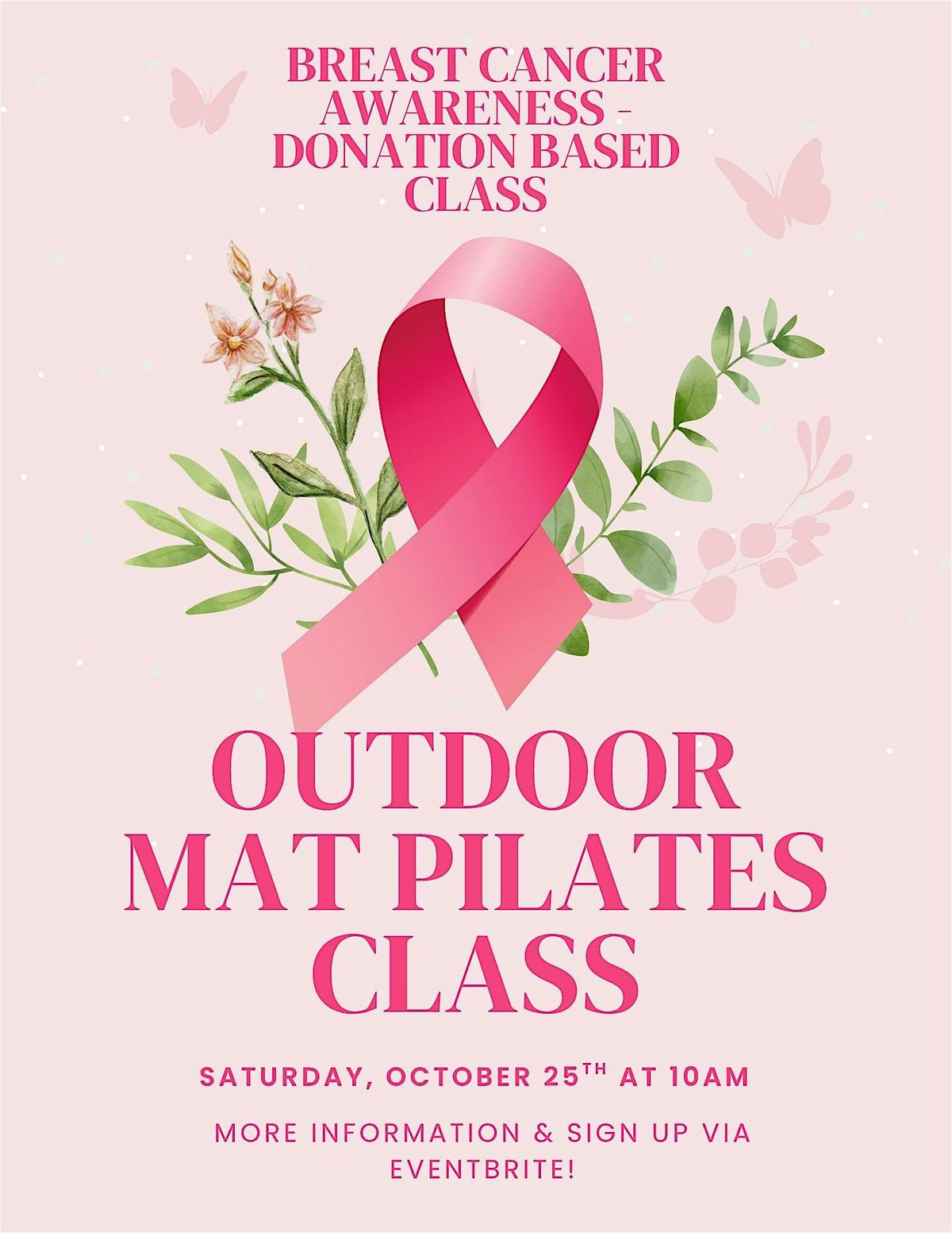 We Plank in Pink: Donation Based Mat Pilates Class