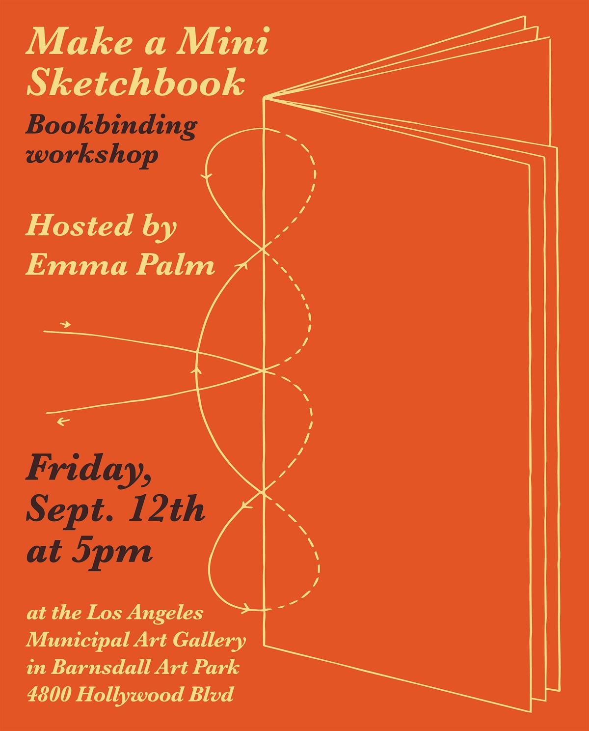 Barnsdall Art Night: Make Your Own Sketchbook (9\/12)