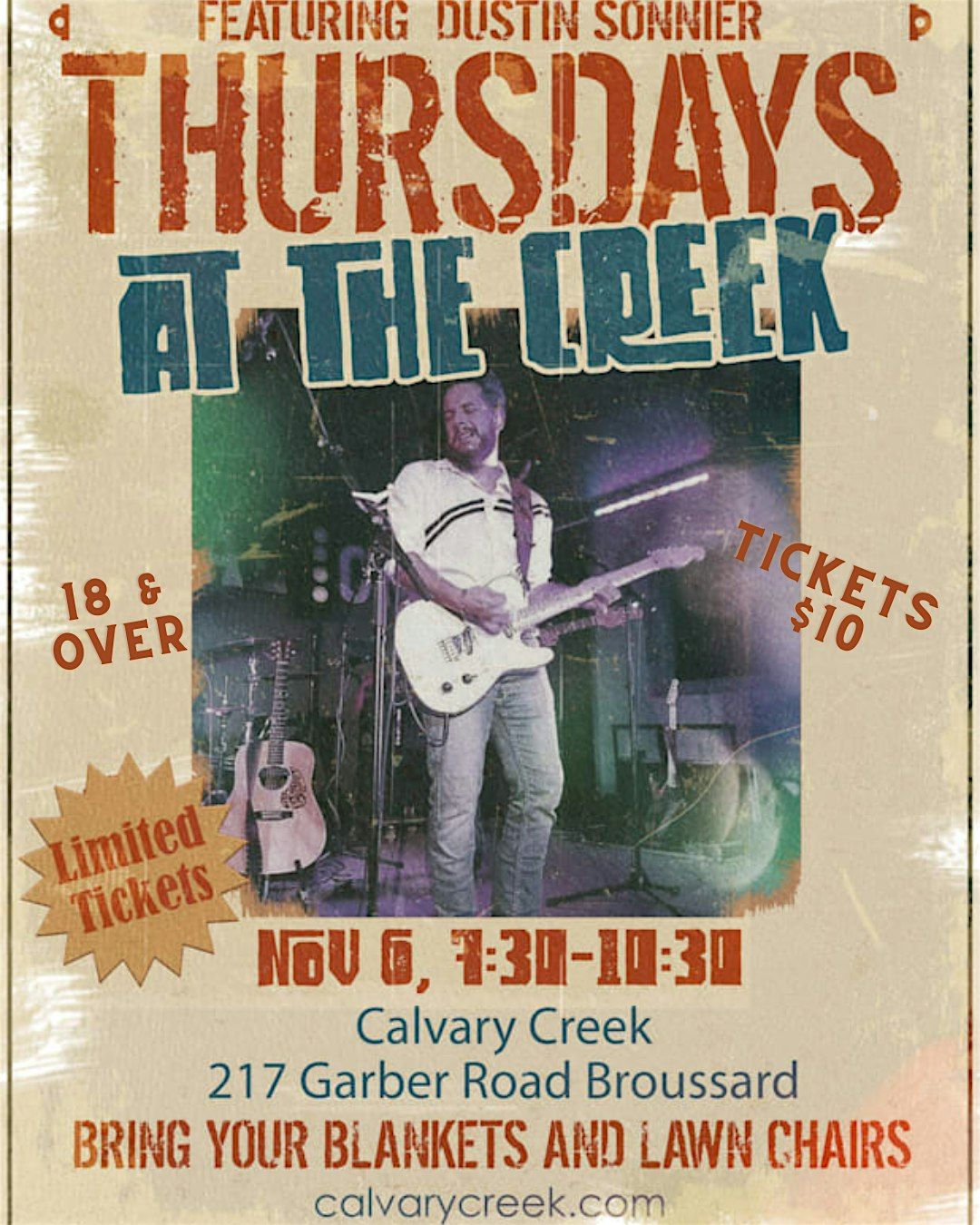 Thursdays at the Creek Featuring Dustin Sonnier