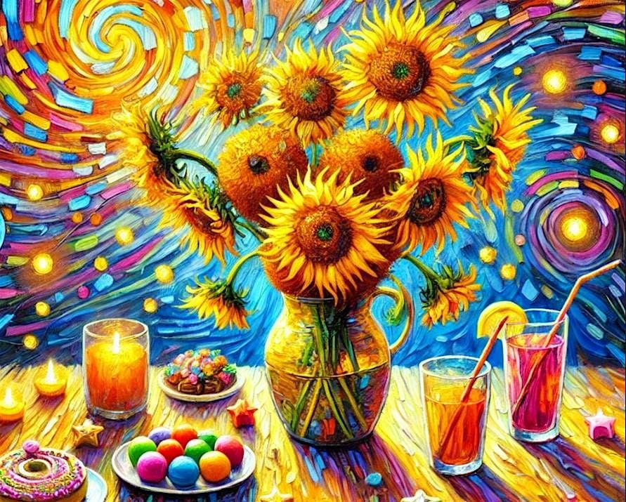 Sunflowers & Sips: A Van Gogh Paint Party Night