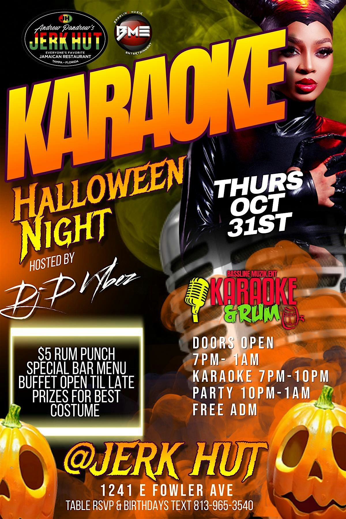 TAMPA HALLOWEEN NIGHT KARAOKE