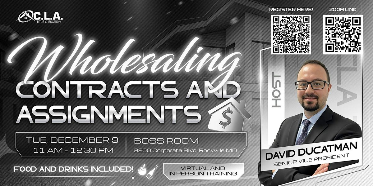 Wholesaling Contracts and Assignments