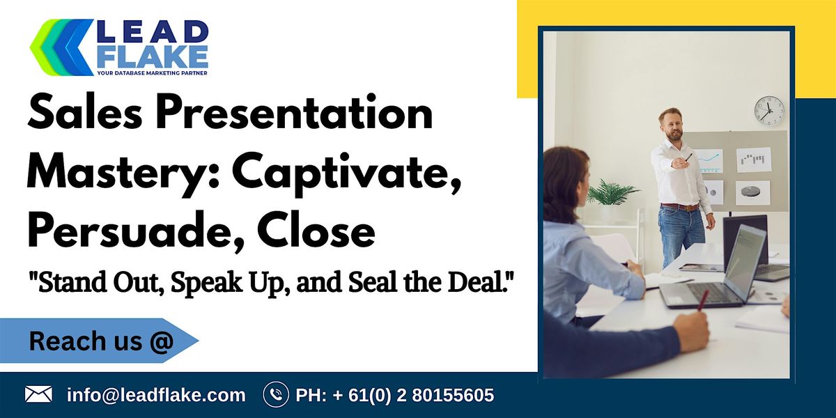Sales Presentation Mastery  Workshop in Auckland
