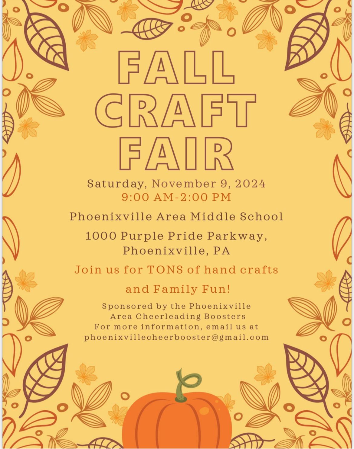 3rd Annual Fall Craft Fair