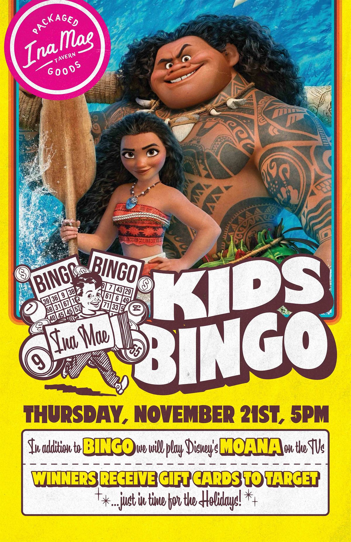 Ina Mae Tavern: Kids Bingo