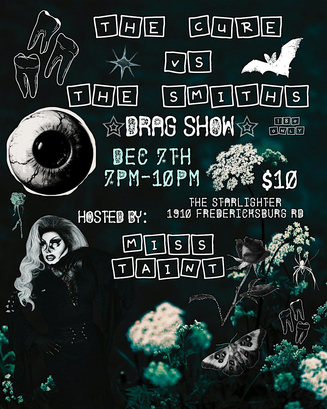 The Cure vs The Smiths Drag Show hosted by Miss Taint