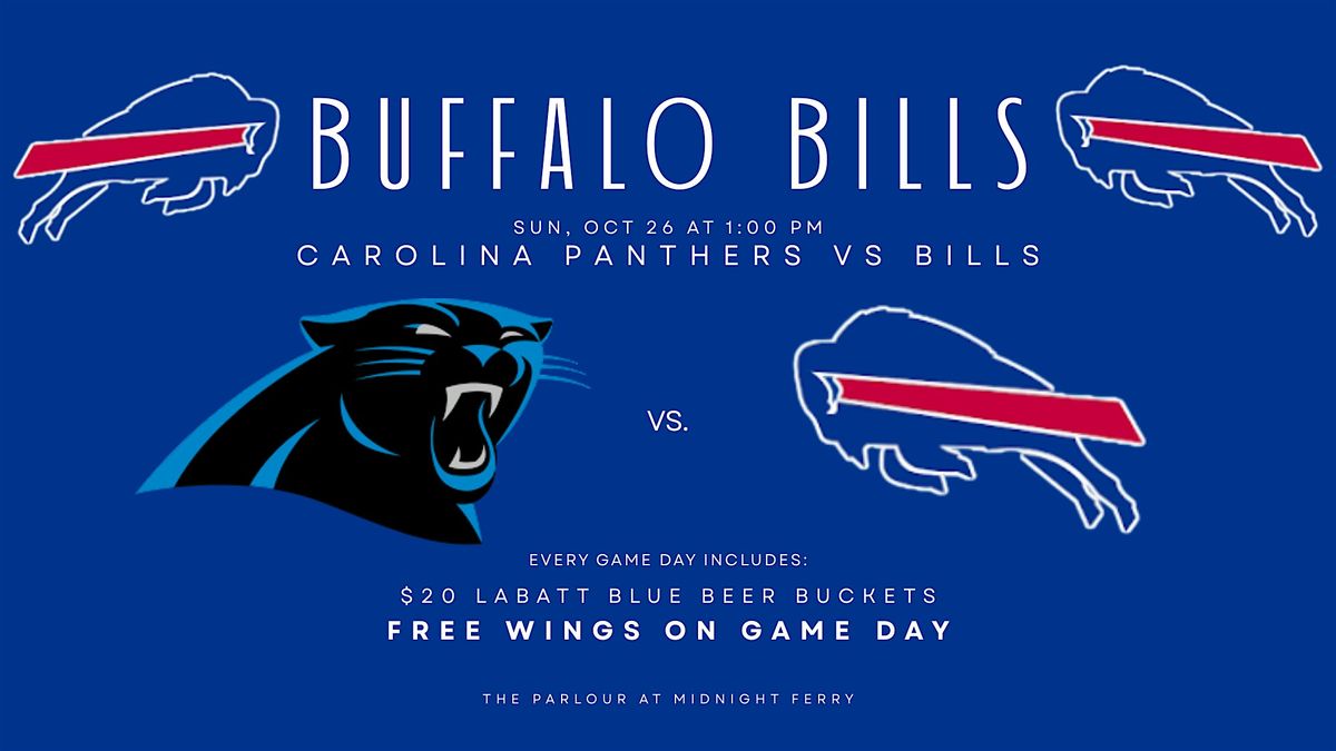 Free Wings On Game Day: Carolina Panthers vs Bills @ The Parlour