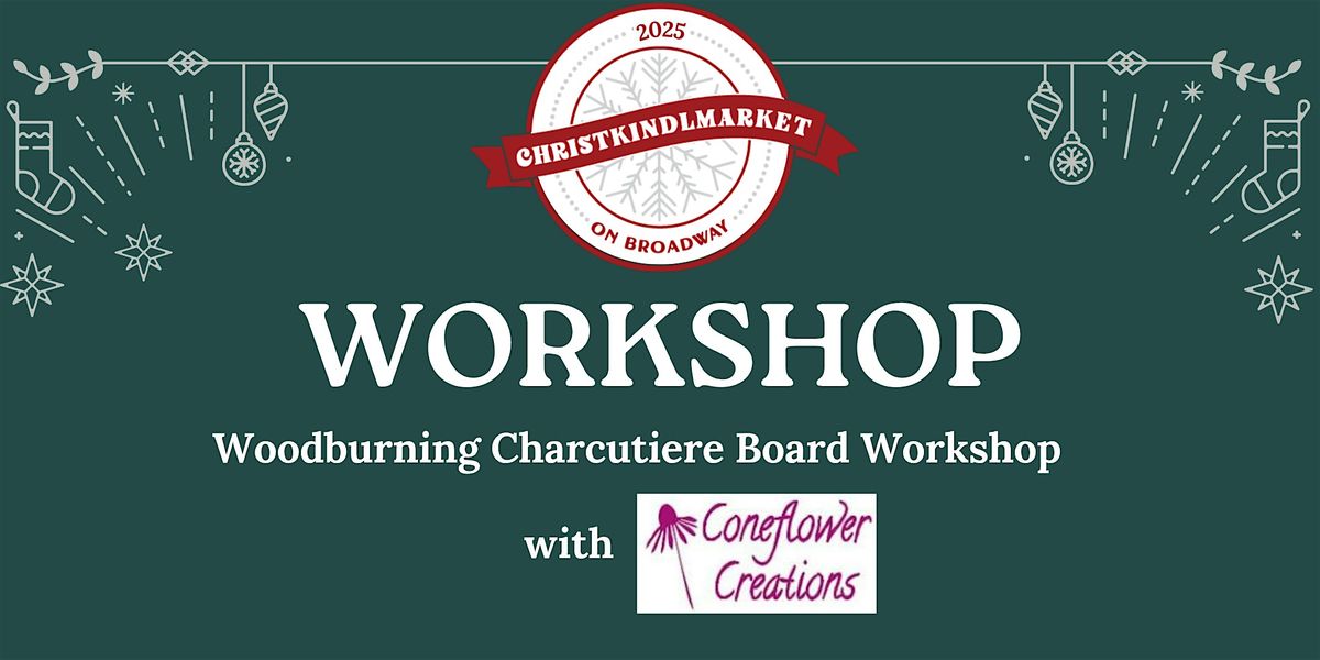 Woodburning Charcuterie Board Workshop with Coneflower Creations