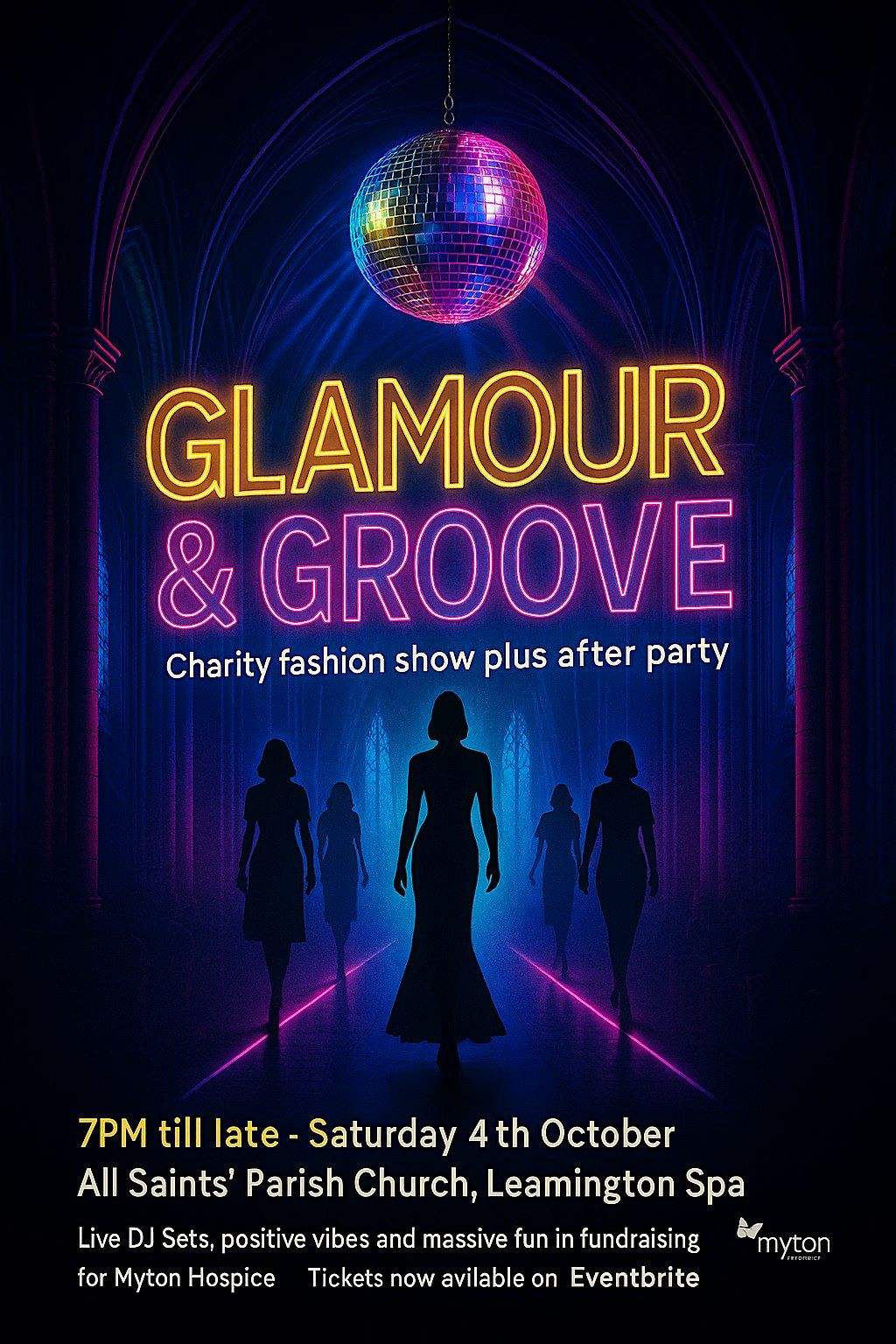 'Glamour & Groove' catwalk show and after party with live DJ sets til late!