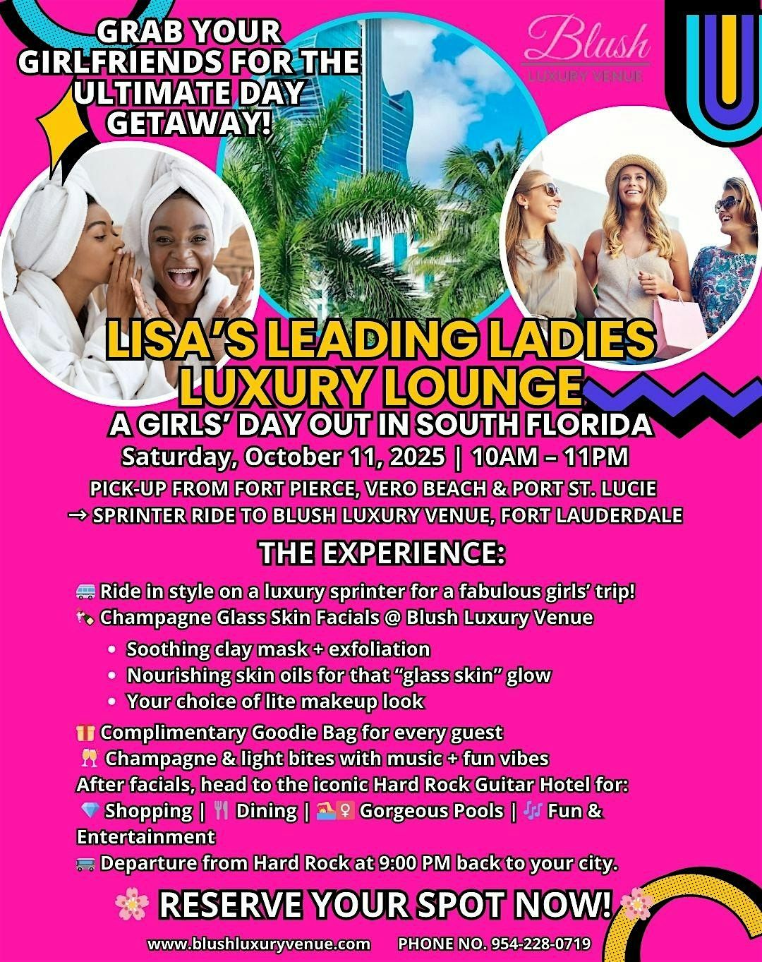 Lisa\u2019s Leading Ladies Luxury Lounge (A Girls\u2019 Day Out in South Florida)