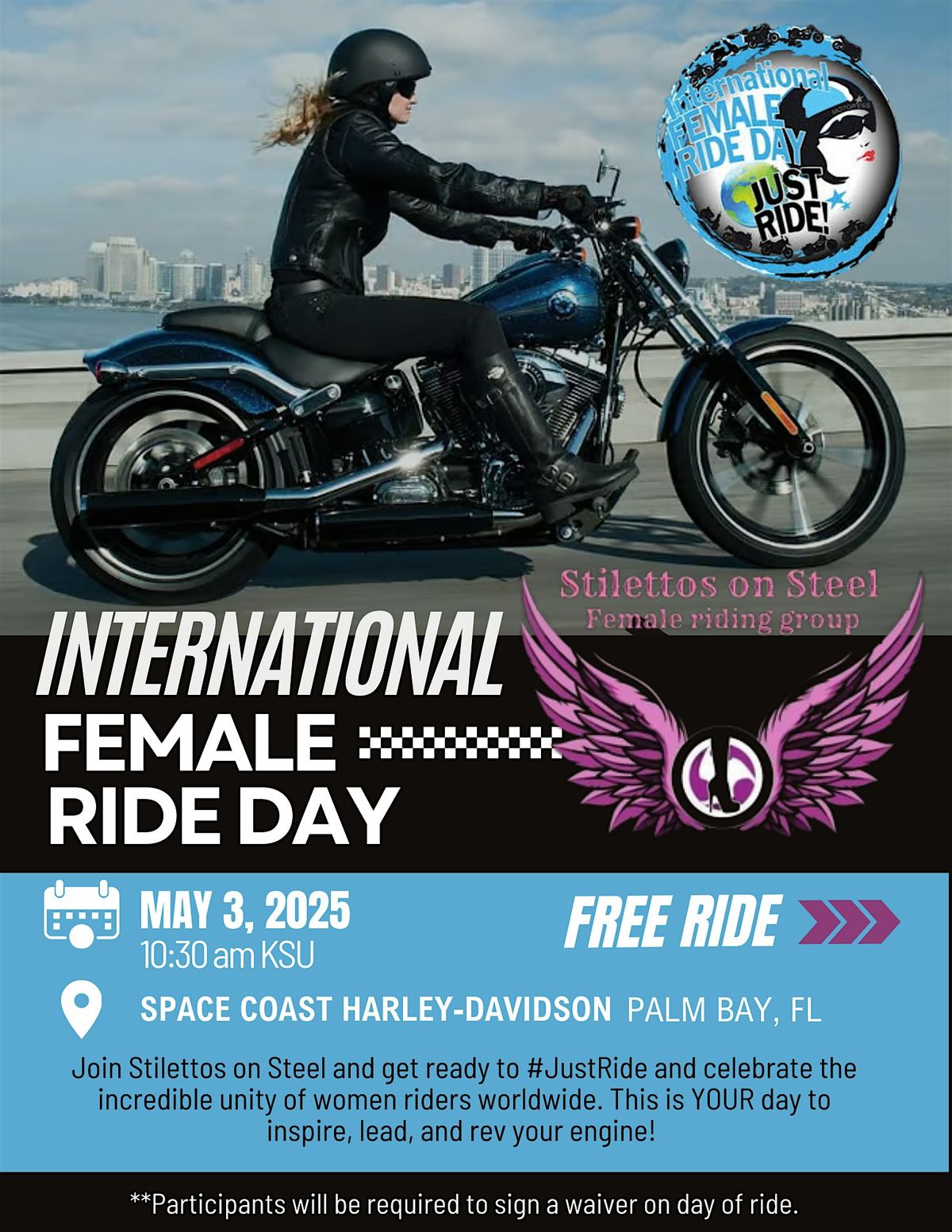 Stilettos on Steel International Female Ride Day