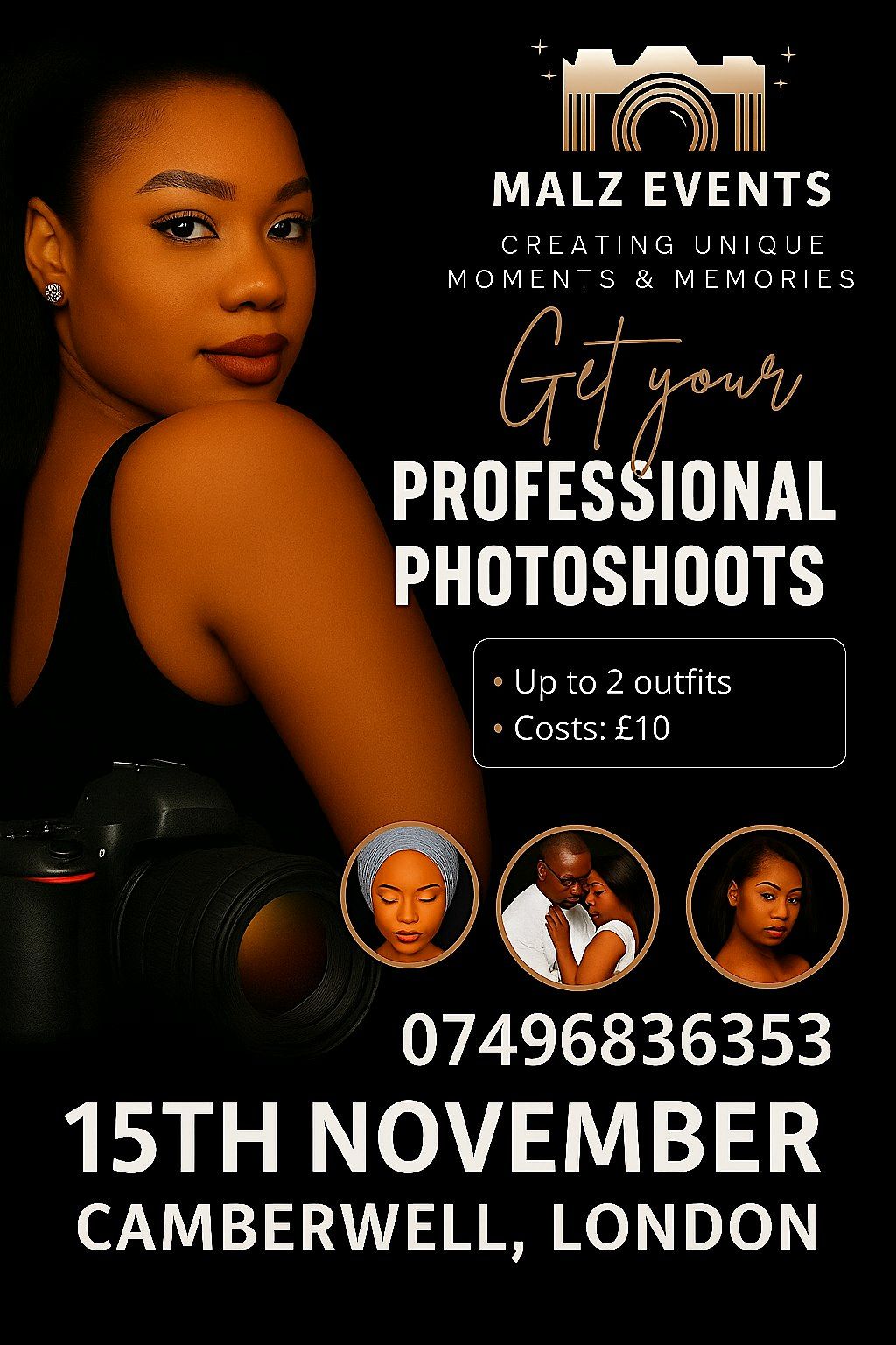 MALZ EVENTS presents A Family & Friends Photo shoot