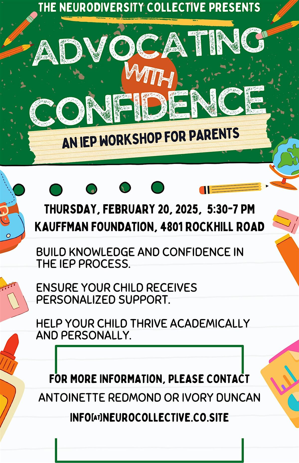 Advocating with Confidence: IEP 101 Workshop