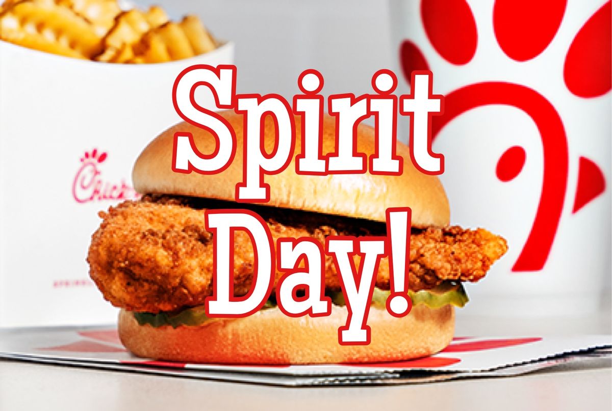 Meadowfield Spirit Day at Chick-fil-A!