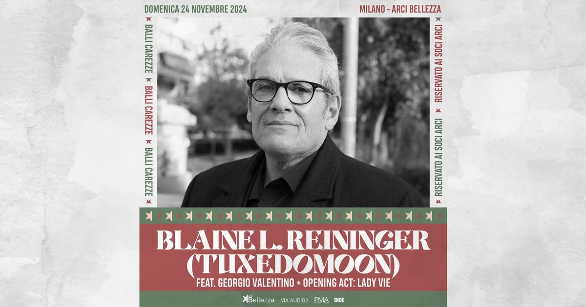 Blaine L. Reininger (Tuxedomoon) Feat. Georgio Valentino | Milano, Arci Bellezza + Opening: Lady Vie