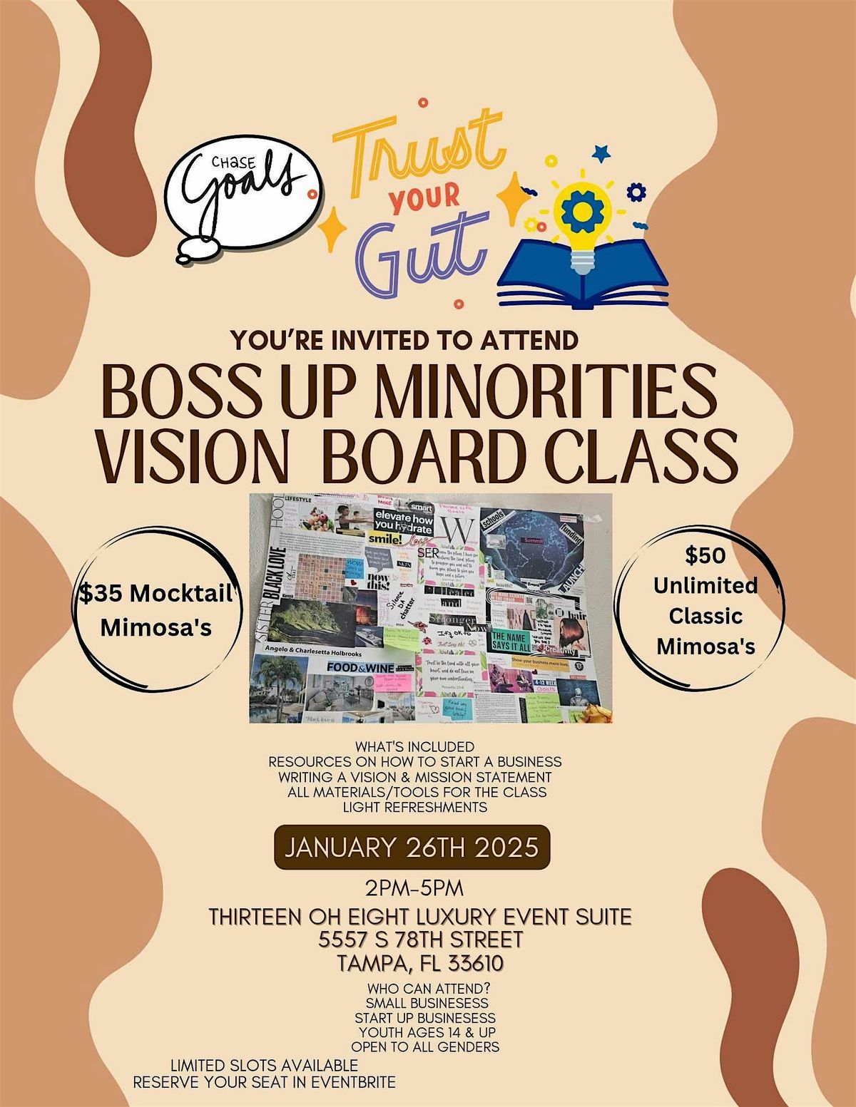 Boss Up Minorities Vision Board Class