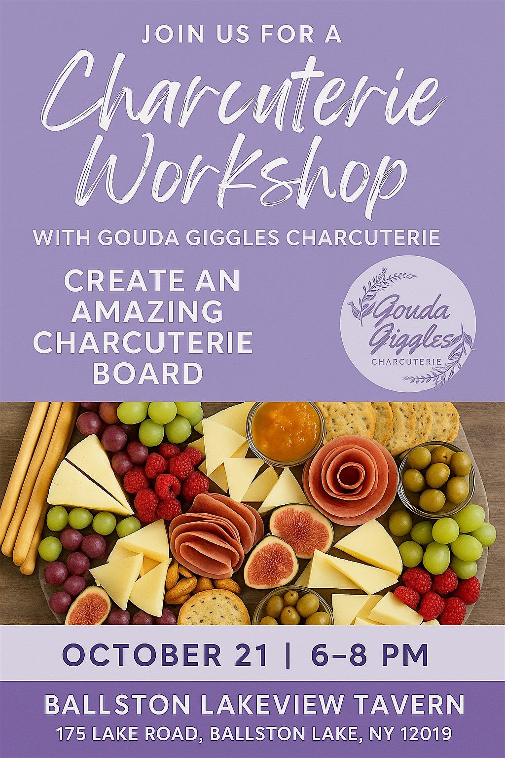 Charcuterie & Sip Workshop at Ballston Lakeview Tavern