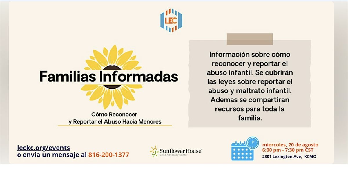 Familias Informadas con Sunflower House