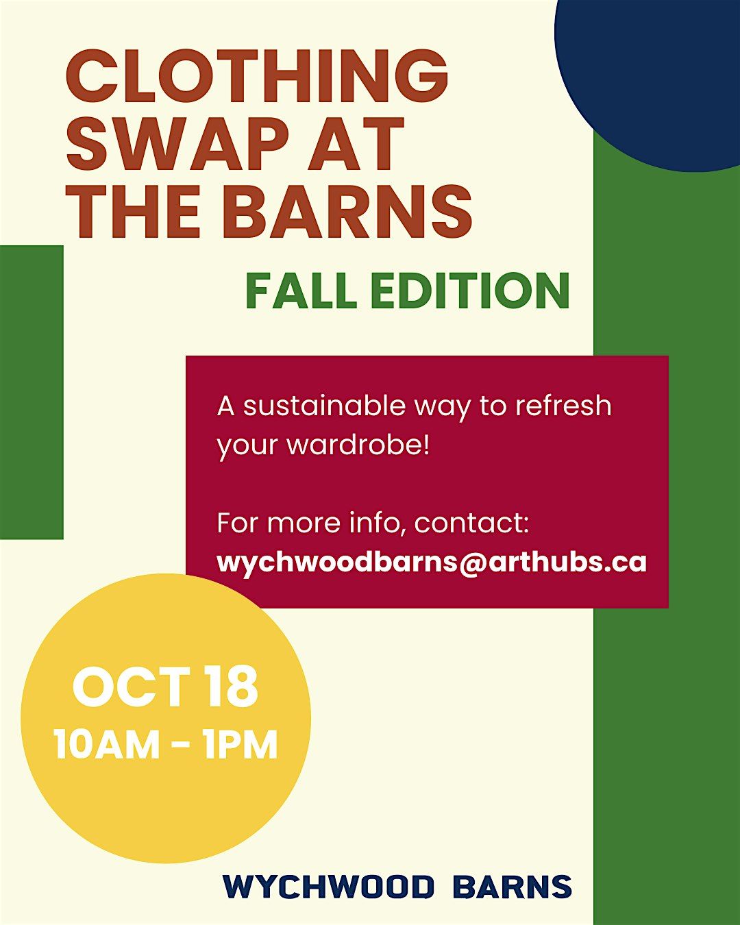 Clothing Swap at the Barns - Fall Edition