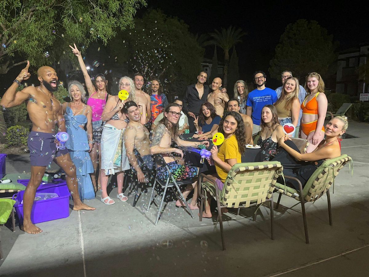 Vegan Pool Party, Poker, and Potluck