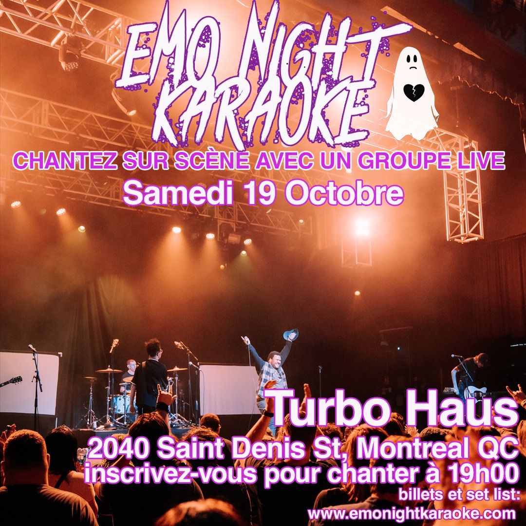 "Emo Night Karaoke" avec groupe "live"!